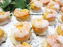 Prawn canapes