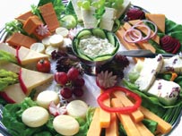 Cheese board food platter