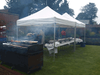 BBQ catering set up