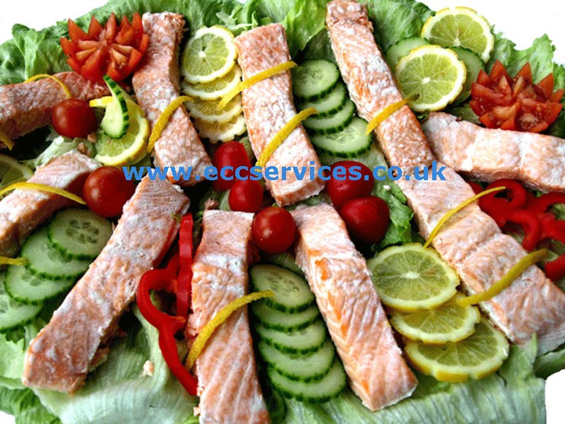 large photo of our salmon platter