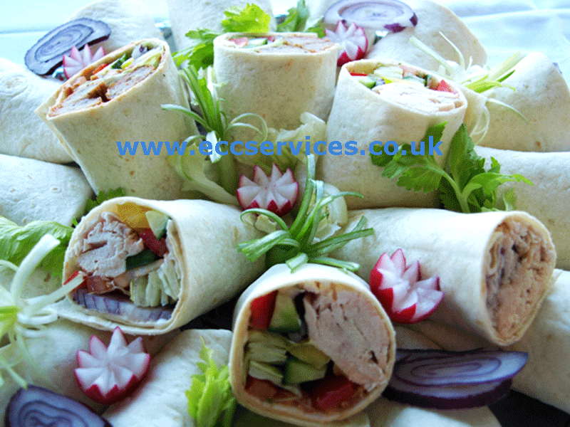 photo of our wrap platter for catering